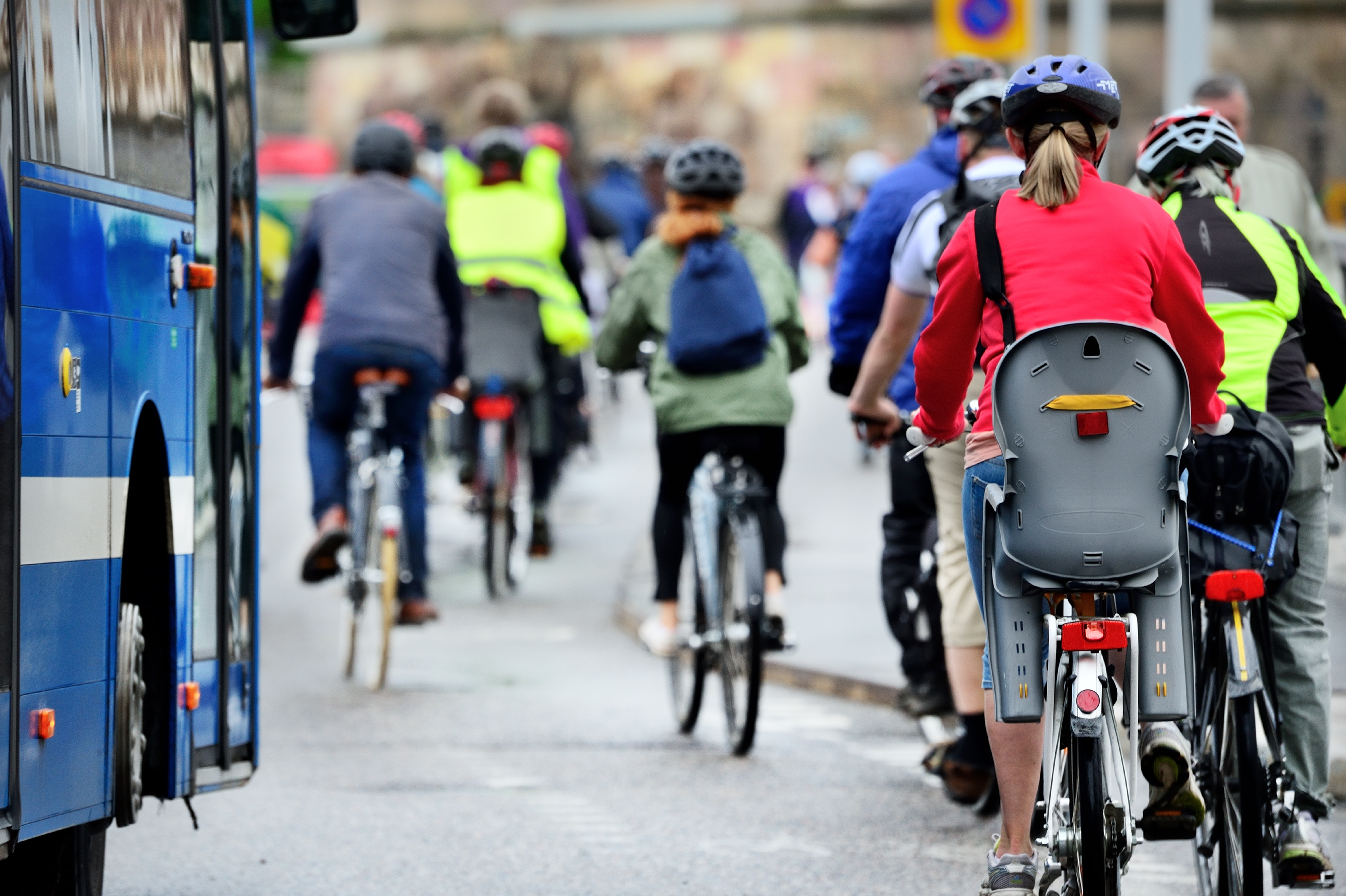 More and more people bike to work as a daily, earth-friendly habit.